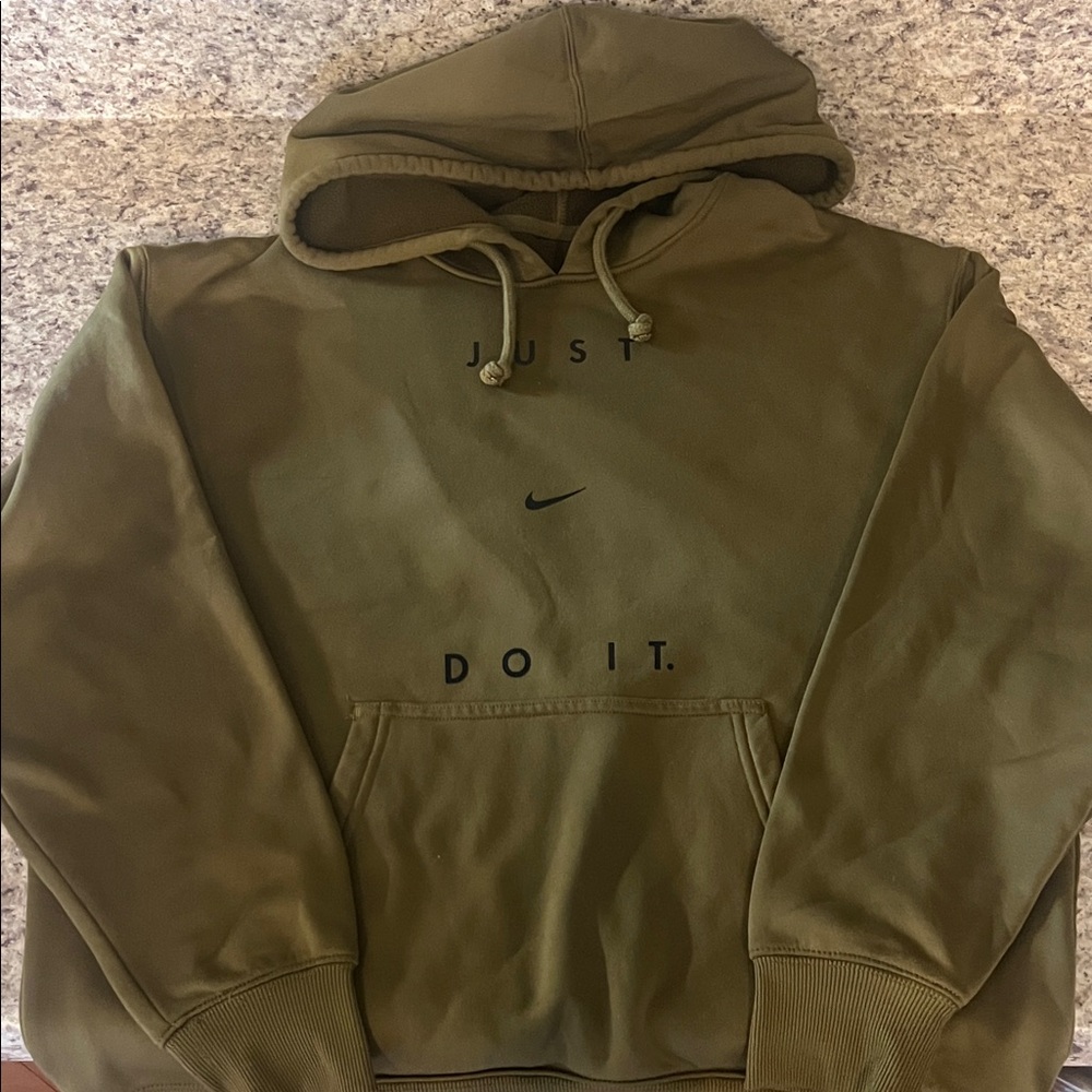 Nike Khaki Green Pullover Hoodie